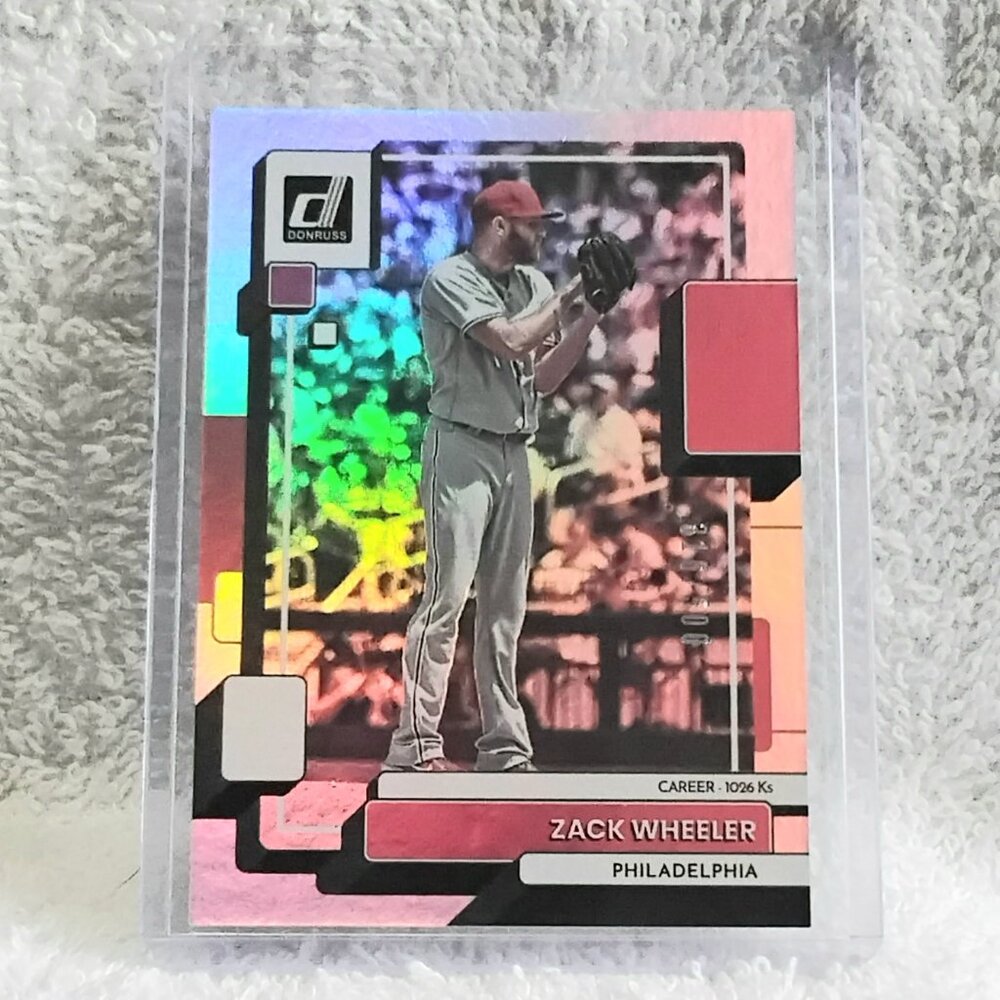 3/$25 Mint 2022 Panini Donruss Zack Wheeler Holo L.P. 316/500 MLB Card 220!!